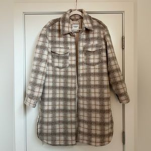 Abercrombie & Fitch long flannel shacket